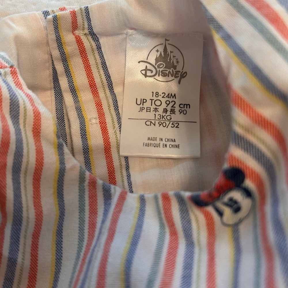 Disney Multicolor Striped Kids Dress - Picture 2 of 3